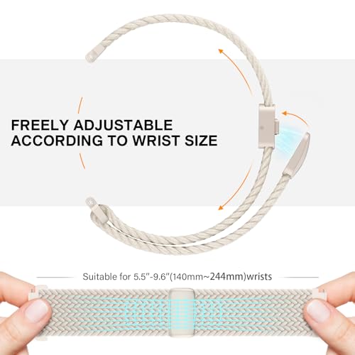 JNN Quick Release Watch Band - Magnetic 18mm 20mm 22mm Braided - Product Imagery