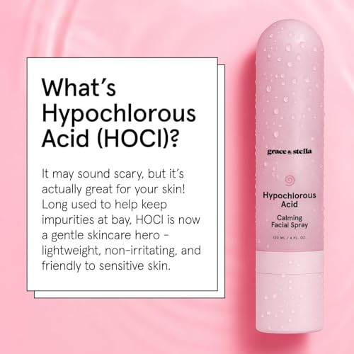 grace & stella Hypochlorous Acid Spray for Face - Body Acne - Product Imagery