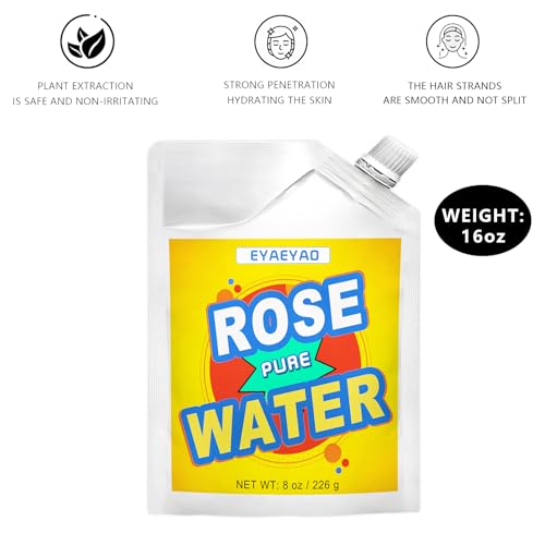 Pure Rose Water - Natural & Fragrant, Perfect for Skincare, - Product Imagery