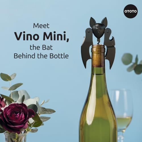 OTOTO Mini Vino Mini Wine Bottle Opener and Corkscrew - Travel - Product Imagery