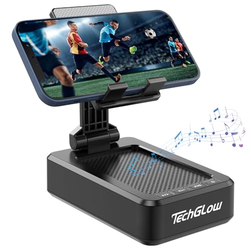 Gifts for Men Foldable Cellphone Stand with Bluetooth Speaker - Product Imagery