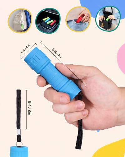 EverBrite 16‑Pack 9‑LED Mini Flashlights, 48 AAA Batteries - Product Imagery