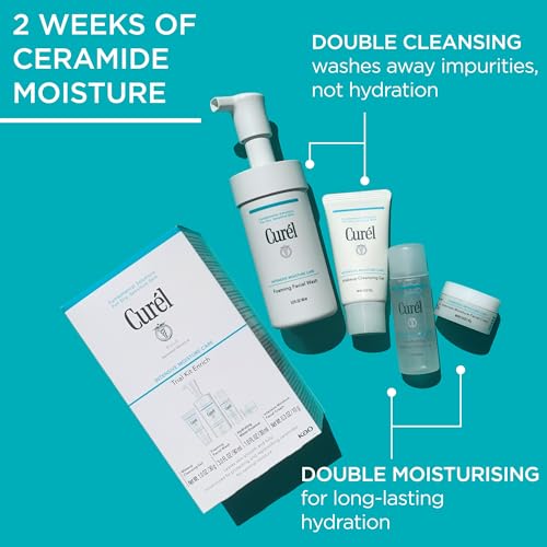Curel Japanese Skin Care Trial Kit, with Ceramides, Travel Size - Product Imagery