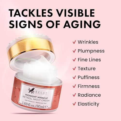Eclat Skincare Retinol Night Cream – Renewing Retinol Cream for - Product Imagery