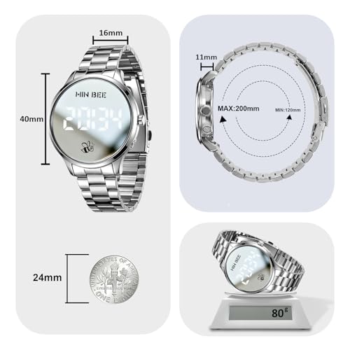 Digital Watch for Women Men Non-Smart Large Face Wrist Watch - Product Imagery