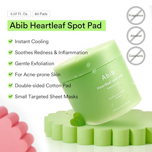 Abib Heartleaf Spot Pad Calming Touch 80pads 5.07 fl.oz. | - Product Imagery