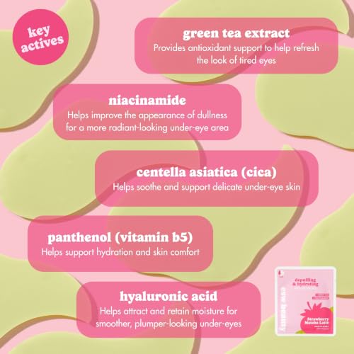 ESW Beauty Strawberry Matcha Latte Under Eye Patches with Green - Product Imagery