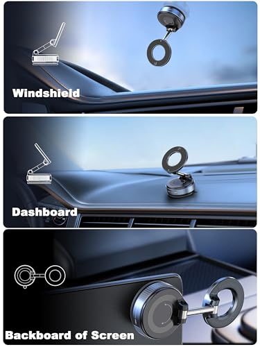 snanlen Upgraded 360° Nano Gel Vacuum Magnetic Phone Holder, Car - Product Imagery