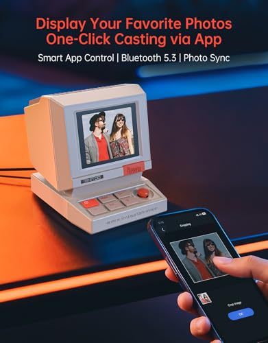 Divoom MiniToo Retro PC-Style Computer Speaker, Pixel Screen - Product Imagery
