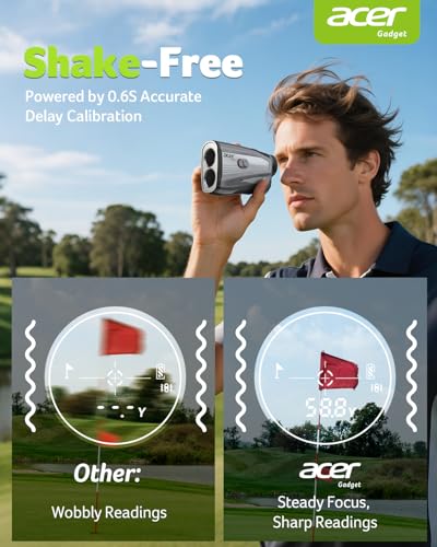 Acer Gadget Golf Rangefinder with Slope On/Off, 800/1200Yards, - Product Imagery