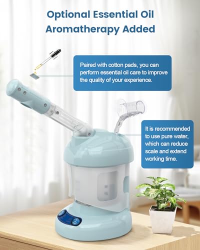 Facial Steamer -Nano Ionic Face Steamer for Deep Cleaning - Product Imagery