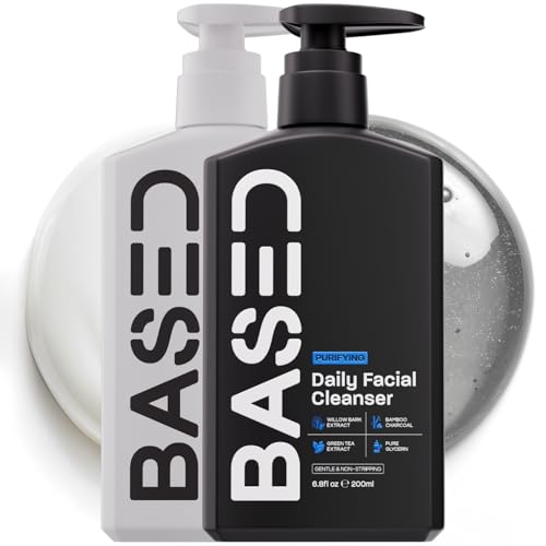 BASED Daily Skincare Duo | Purifying Face Wash + Restoring - Product Imagery