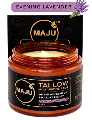 MAJU Tallow Honey Balm Evening Lavender Grass Fed Beef - Maju Superfoods Official Imagery - 1