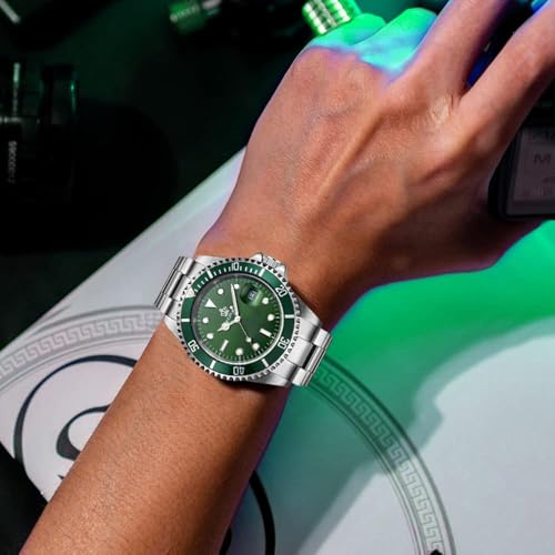 FANMIS Men's Quartz Watch Rotating Bezel Stainless Steel Dress - Product Imagery