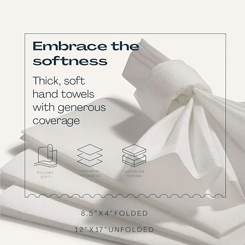 Disposable Linen-Feel Guest Towels - 12" x 17" Cloth-Like Hand - Product Imagery