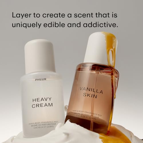 PHLUR Vanilla Skin Body Mist, 8 Fl Oz - Hair and Body Perfume - Product Imagery