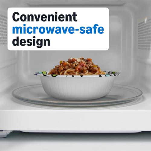 Amazon Basics Ultra Disposable Paper Bowls, 20 Oz, Microwave - Product Imagery
