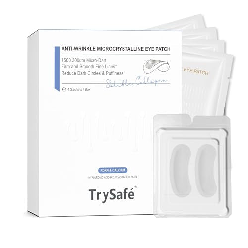 4 pairs PDRN Calcium Micro Eye Patches Under Eye Patches for - TrySafe Official Imagery - 1