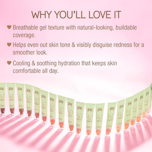 Pixi H2O SkinTint | Tinted Face Gel Moisturizer | Lightweight - Product Imagery