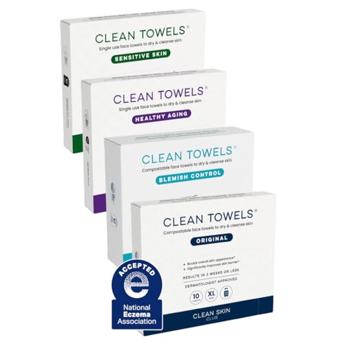 Clean Skin Club Clean Towels® XL Variety 4-Pack Travel Set, - Product Imagery