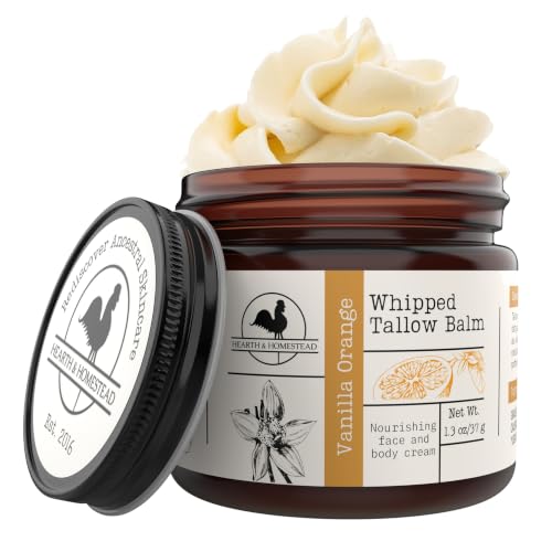 Hearth Homestead Whipped Beef Tallow for Skin Face Vanilla - Hearth and Homestead Official Imagery - 1