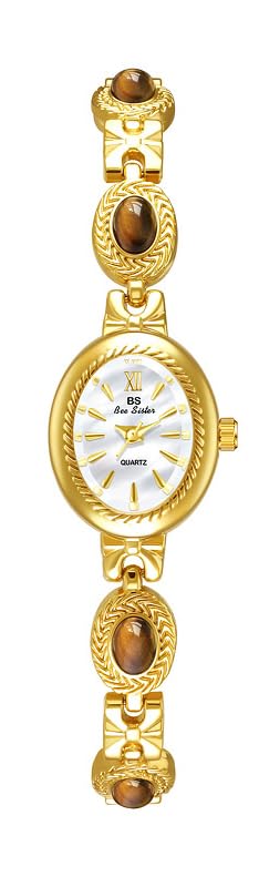 FANMIS Gold Watches for Women with Small Fase Oval Bracelet - FANMIS Official Imagery - 1