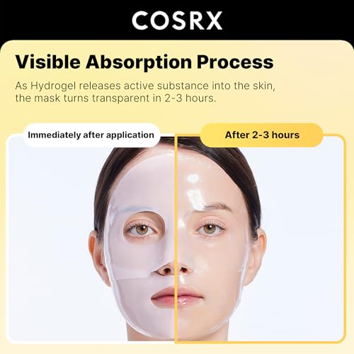 COSRX Advanced Snail Mucin Glass Glow Hydrogel Face Masks - Product Imagery