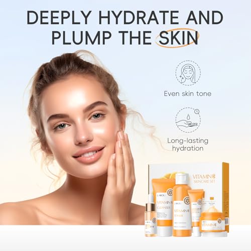 LAIKOU Vitamin C Skin Care, Skin Care Set Beginner Kit - Product Imagery
