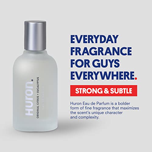 Huron Cologne: Citrus + Eucalyptus Premium Fine Fragrance 50ml - Product Imagery