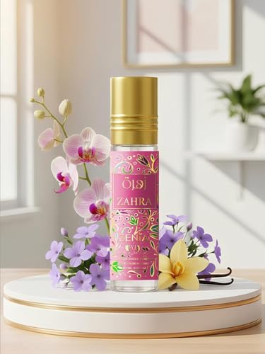 Zenia Zahra Perfume Oil Roll-On – 6ml / 0.2oz | Long Lasting - Product Imagery