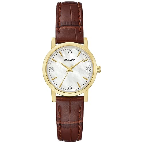Bulova Classic Quartz Ladies Watch, Stainless Steel Diamond - Product Imagery
