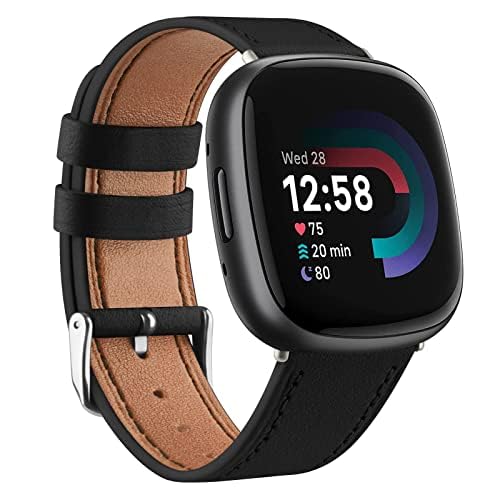Meliya Leather Bands Compatible with Fitbit Versa 4 Bands/Fitbit - Product Imagery