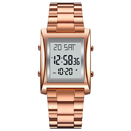 RNONDRY Mens Digital Watch Waterproof Stainless Steel Watches - Product Imagery
