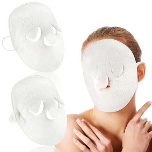 2 Pcs Face Masks Spa,Steam Mask,Face Towels Reusable Hot - Product Imagery