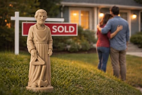 Saint Joseph Home Selling Kit – Catholic Statue with Prayer - Product Imagery