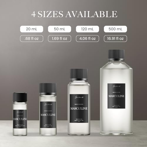 Scentiment Masculine Diffuser Oil - Hotel Fragrance Oil Refill - - Product Imagery