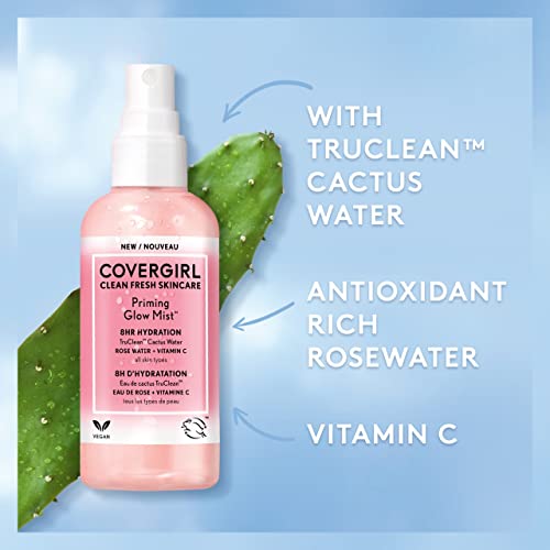 COVERGIRL Clean Fresh Skincare Priming Glow Facial Mist with - Product Imagery