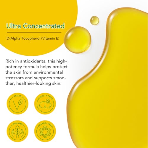 ELBBUB Premium Vitamin E Oil - Ultra Concentrated - Moisturizes, - Product Imagery