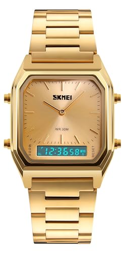 Gosasa Unisex Military Analog Digital Watch, LED Chronograph - Product Imagery