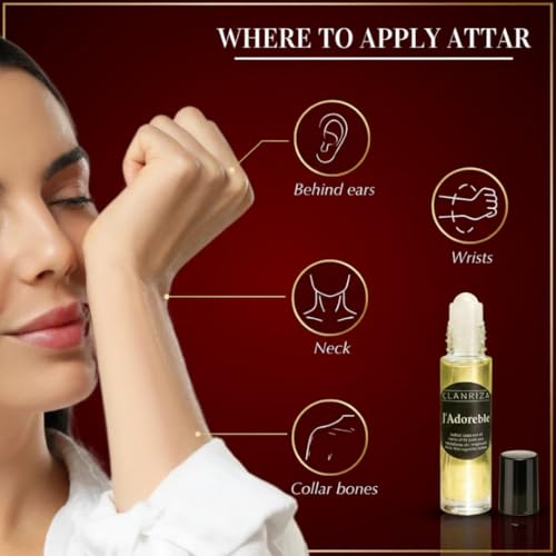 10ml Roll-On Glass Bottle J’Adoreble Fragrance Body Oil - Product Imagery
