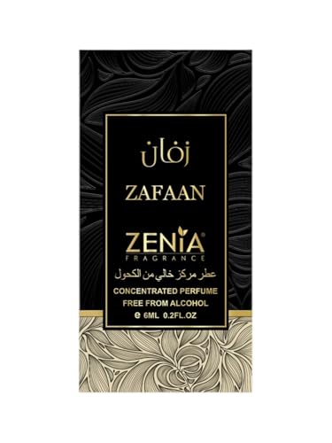 Zenia Zafaan Perfume Oil Roll-On – 6ml / 0.2oz | Long Lasting - Product Imagery