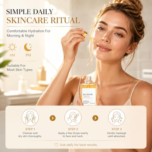 Silk Body Oil for Women,Perfume Oil Firming & Facial Serum – - Product Imagery