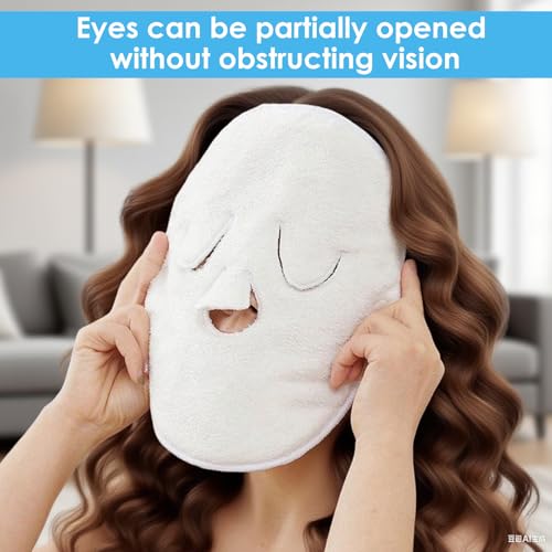 2 Pcs Face Masks Spa,Steam Mask,Face Towels Reusable Hot - Product Imagery