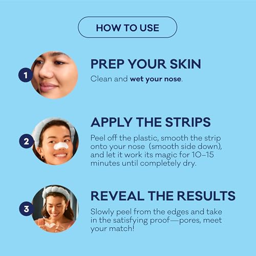 Bioré Original Blackhead Remover Strips, Deep Cleansing Nose Stri - Product Imagery