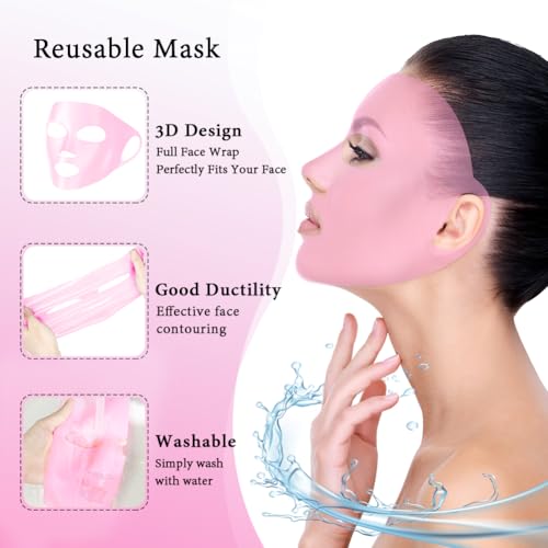 Silicone Face Mask Cover and Ice Face Pack Mask - Product Imagery