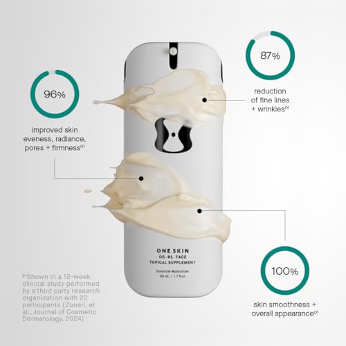 oneskin OS-01 FACE Peptide Moisturizer, Skin Longevity Cream - Product Imagery