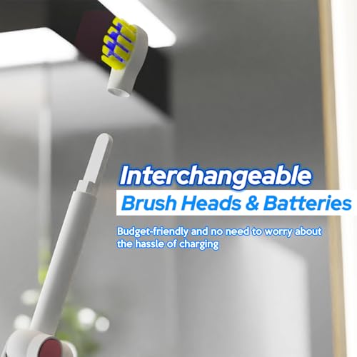 Travel Sonic Electric Toothbrush for Adults, Foldable Toothbrush - Product Imagery