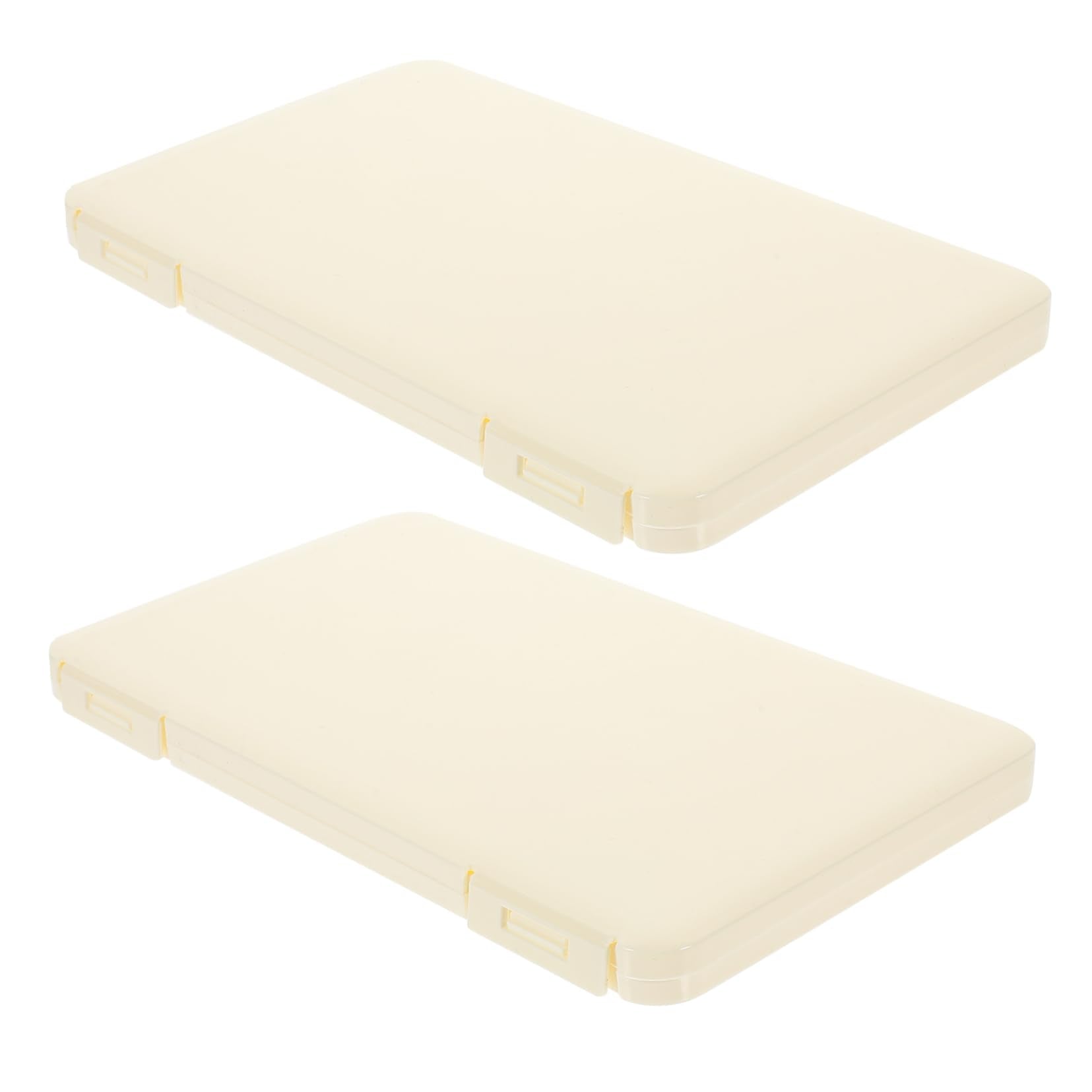 BESTYASH 2Pcs Capacity Eyelash Storage Case Elegant Portable Fake Eyelash Organizer for Travel Easy to Open Lightweight Design Space Saving Eyelash Box Durable Material