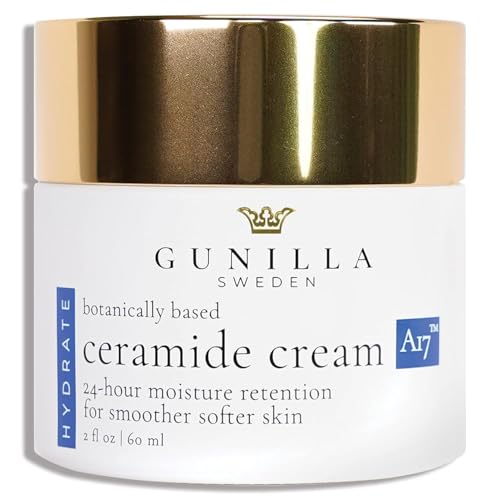 GUNILLA Ceramide Cream A17 – Spa-Grade Moisturizer with 17 Plant-Based Actives. For All Skin Types, Especially Dry or Sensitive. Fragrance-Free. Vegan. (2 oz) - Gunilla Of Sweden Official Product View 1