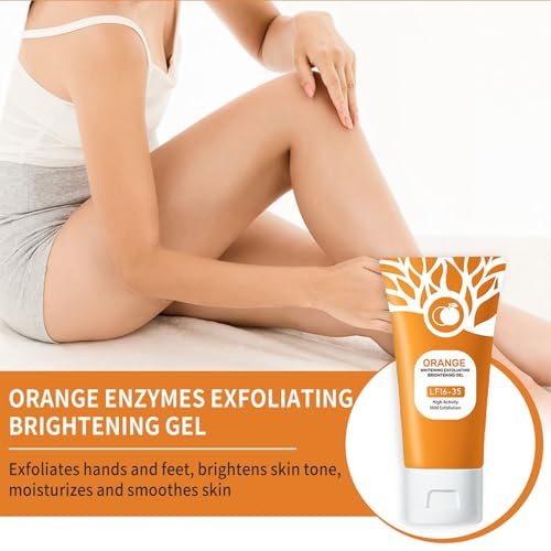 Orange Exfoliating Gel, Moisturizer Face Body Scrub Gel,Deep - Product Imagery